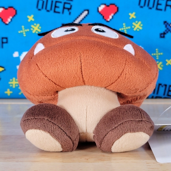 Super Mario All Star Collection Goomba 5" #12 Nintendo Little Buddy Plush NWT - Picture 7 of 12